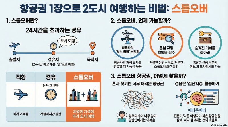 스톱오버 인포그래픽 by NotebookLM